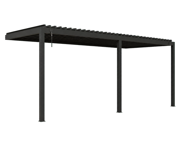 Transparent-background main image for 20x10 Evanston Wall Mounted Louvered Pergola