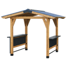 Granada Grill Gazebo with Outdoor Bar