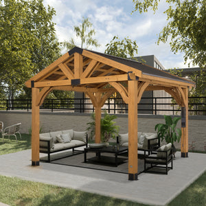 12x10 Arlington Gazebo with Electric - Lt Brown – view 8