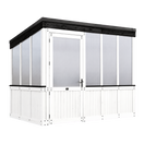 Willow Greenhouse – 9 x 6 ft, Pre-Stained White
