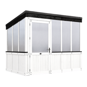 Willow Greenhouse – 9 x 6 ft, Pre-Stained White