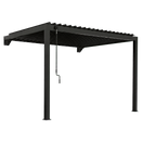 Evanston Wall-Mount Louvered Pergola – 12 x 10 ft