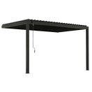 Evanston Wall-Mount Louvered Pergola – 14 x 10 ft