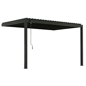 Transparent-background main image for 14x10 Evanston Wall Mounted Louvered Pergola