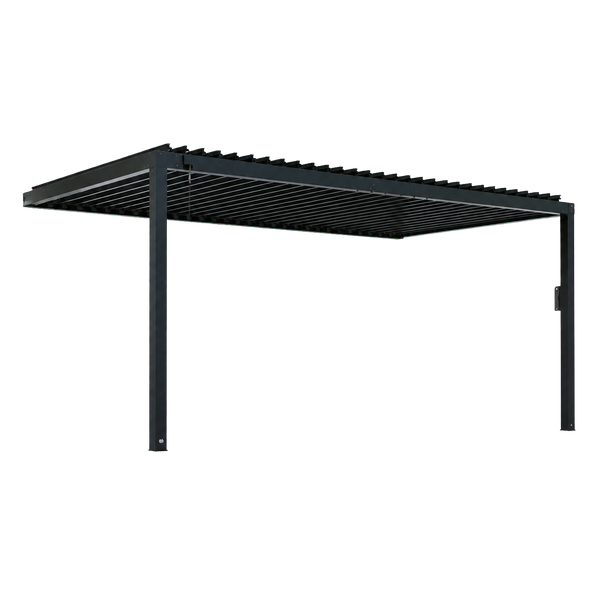 Transparent-background main image for 18x10 Evanston Wall Mounted Louvered Pergola