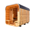 Lennon Outdoor Cube Sauna with Porch – 4-6 Person