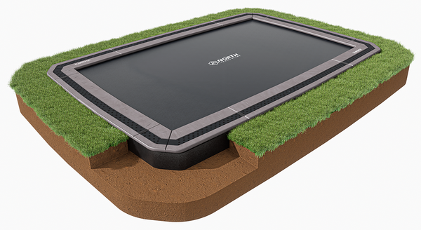 NORTH® 15′ x 10′ Rectangle In Ground Trampoline