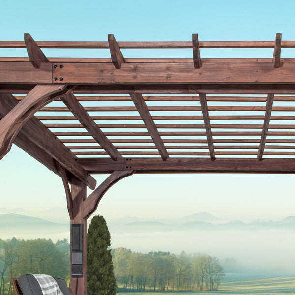 14x10 Somerville Pergola - Walnut Stain – view 6