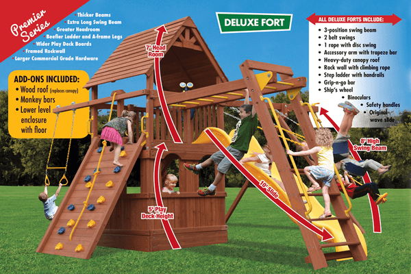 Deluxe Fort Combo 3 with Playhouse