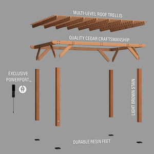 14x10 Delray Pergola – view 8