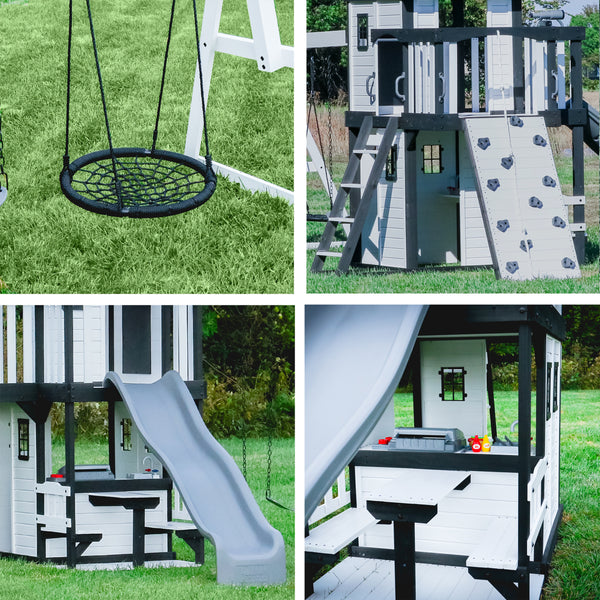 Canyon Creek Swing Set – White – view 3