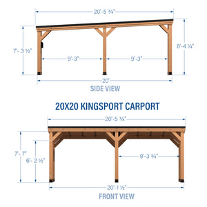 20x20 Kingsport Carport – view 2