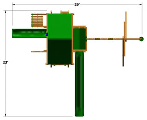 Deluxe Playcenter Amped Up Playset Size