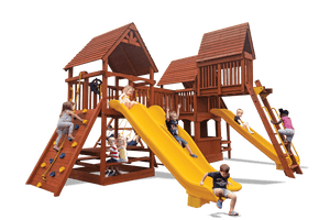 Sky Loft Step shown on an installed playset