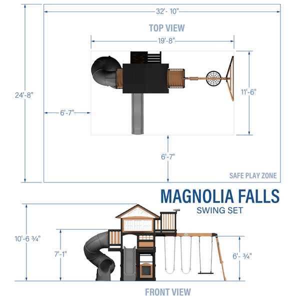 Magnolia Falls Swing Set – view 2