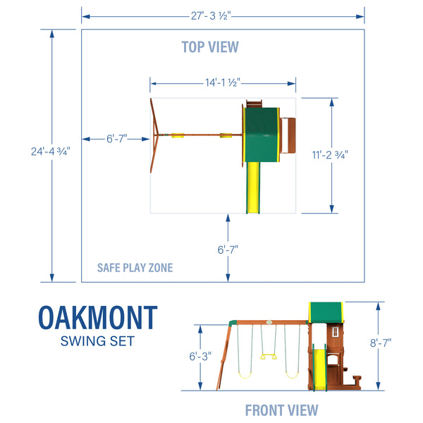 Oakmont Swing Set – view 2