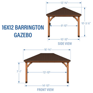 16x12 Barrington Gazebo – view 2