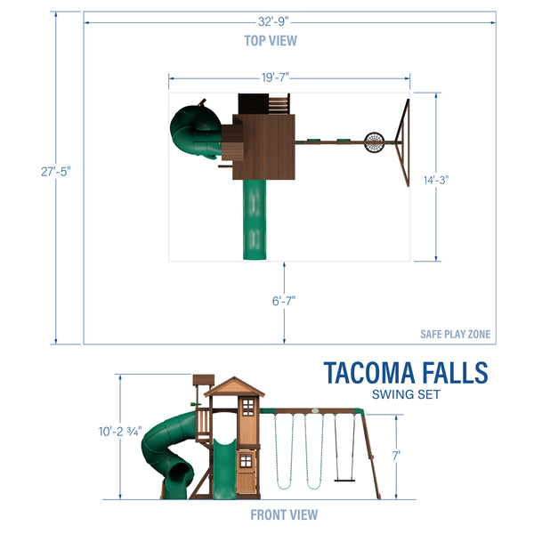Tacoma Falls Swing Set – view 2