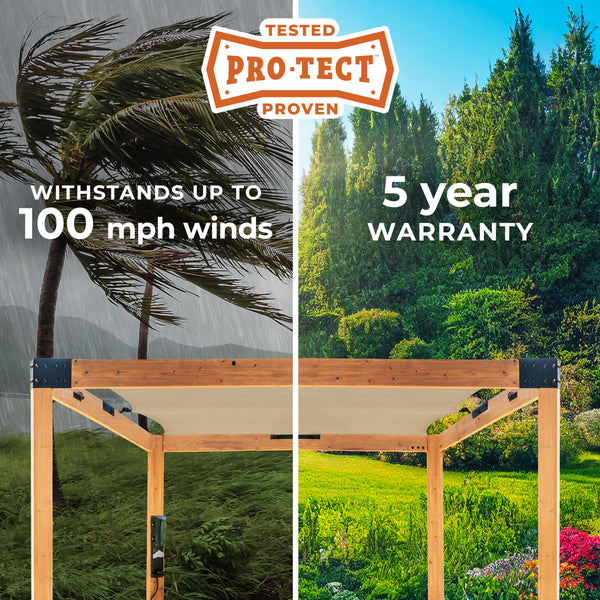 12x10 Brendan Sail Shade Pergola – view 3