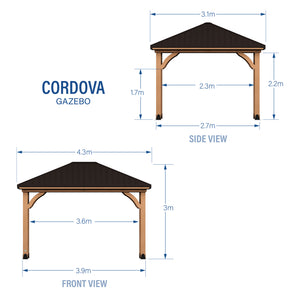 14x10 Cordova-Dark Brown – view 2