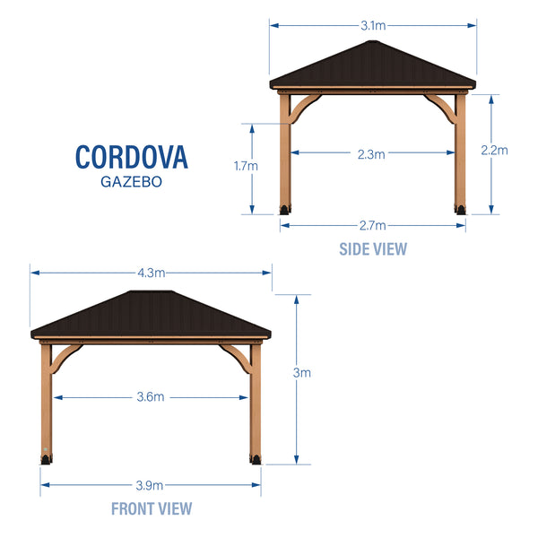 14x10 Cordova-Dark Brown – view 2
