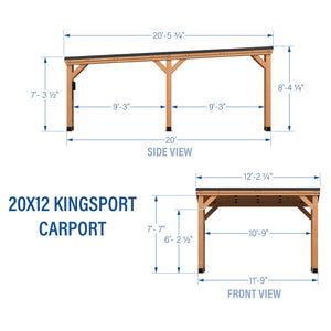20x12 Kingsport Carport – view 2