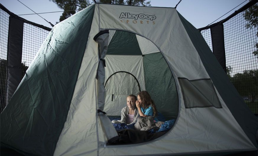 tent for a trampoline AlleyOOP Outback Trampoline Tent
