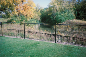 Black Chainlink Fence in Northbrook IL