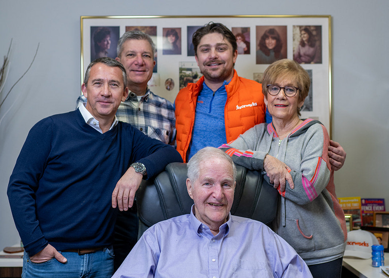 <p><strong>Meet the family:</strong> Left to Right: <strong>Sandy</strong> <strong>Diamond</strong> (President), <strong>Tom Stotter </strong>(Estimator), <strong>Jake Stotter</strong> (Vice President), <strong>Merle Ascher </strong>("The Gal on 41"), <strong>Stan Ascher</strong> ("The Guy on 41"),</p>
