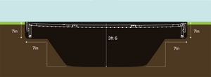 NORTH® 12ft x 8ft Rectangle In Ground Trampoline — after professional installation