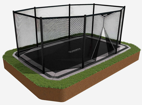 NORTH In Ground Trampoline Safety Net