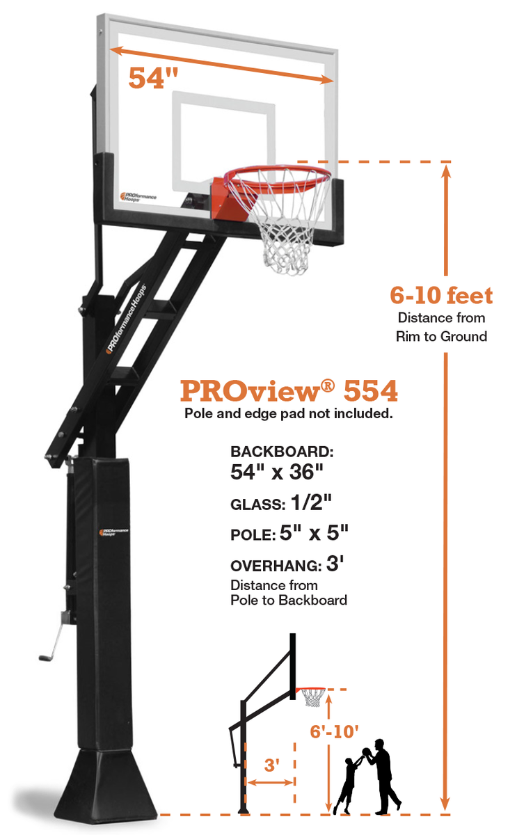 PROview® 554 | In-Ground Basketball Hoop
