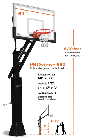 PROVIEW 660 Basketball Hoop Sold By Fenceworks