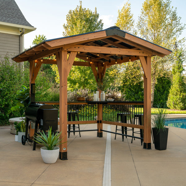 Granada Grill Gazebo with Outdoor Bar – view 6