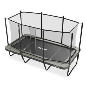 Trampoline with safety net 