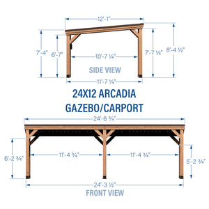 24x12 Arcadia Gazebo – view 2