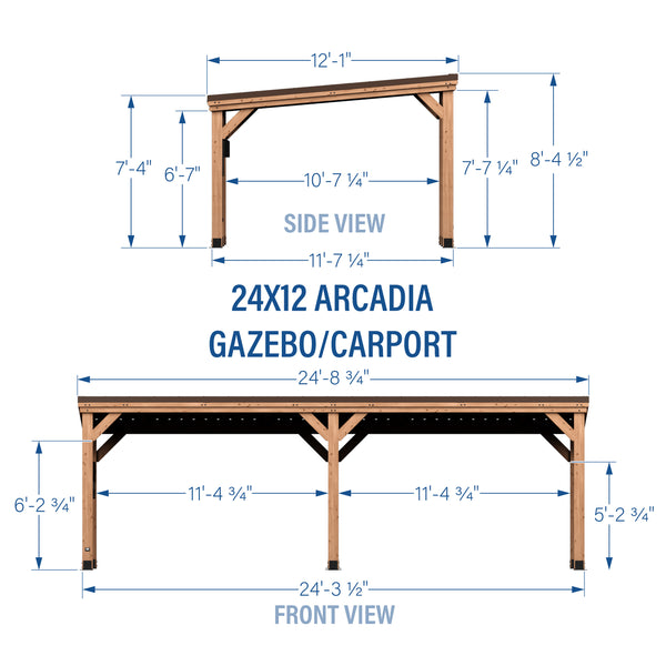 24x12 Arcadia Gazebo – view 2
