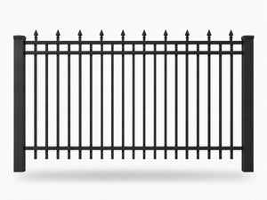 Flat Top Alternating Pickets