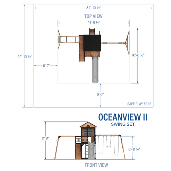 Oceanview II Swing Set – view 2
