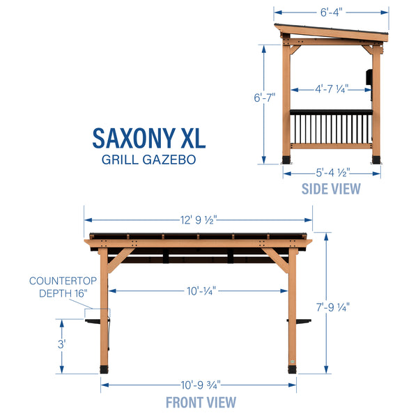 Saxony XL Grill Gazebo – view 2