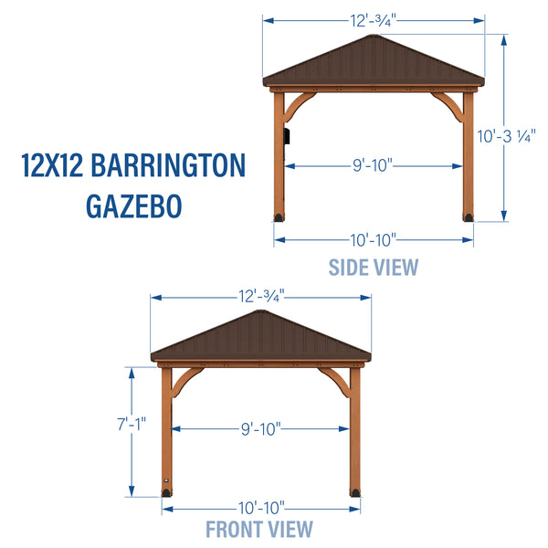 12x12 Barrington Gazebo – view 2