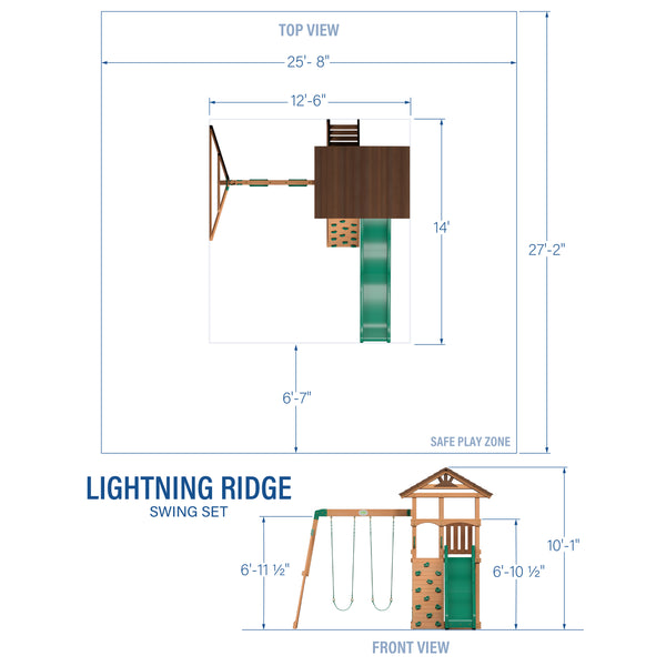 Lightning Ridge Swing Set – view 2