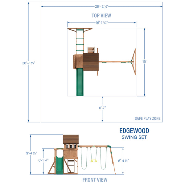Edgewood Swing Set – view 2
