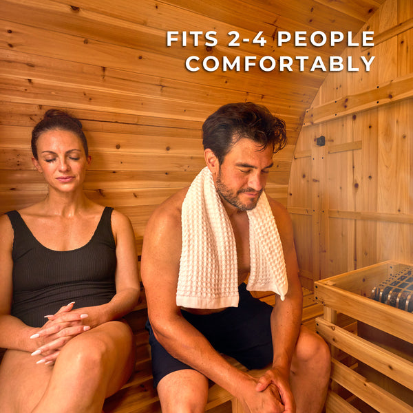 Paxton Outdoor Barrel Sauna – 2-4 Person – view 7