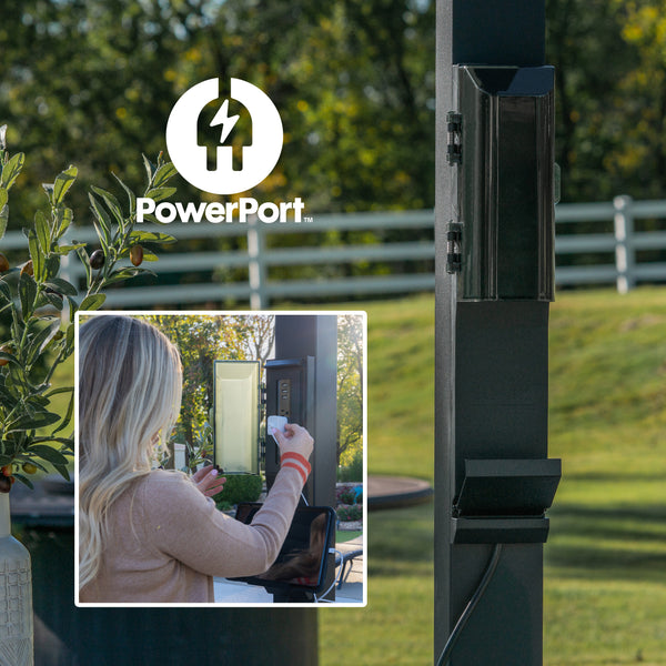 18x10 Sarasota Steel Louvered Pergola – view 4