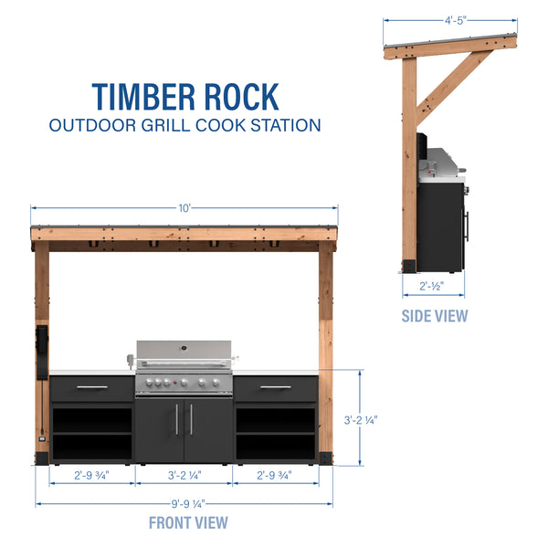Timber Rock Outdoor Grill Cook Station – view 2