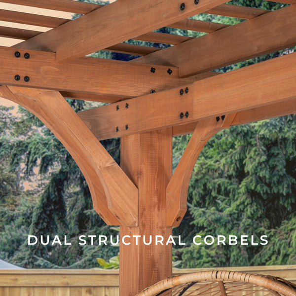 12x12 Beaumont Pergola – view 6