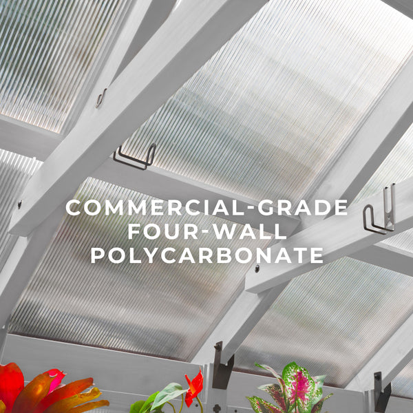 9x6 White Bellerose Greenhouse – view 4
