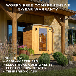 Lennon Outdoor Cube Sauna – 2-4 Person – view 2