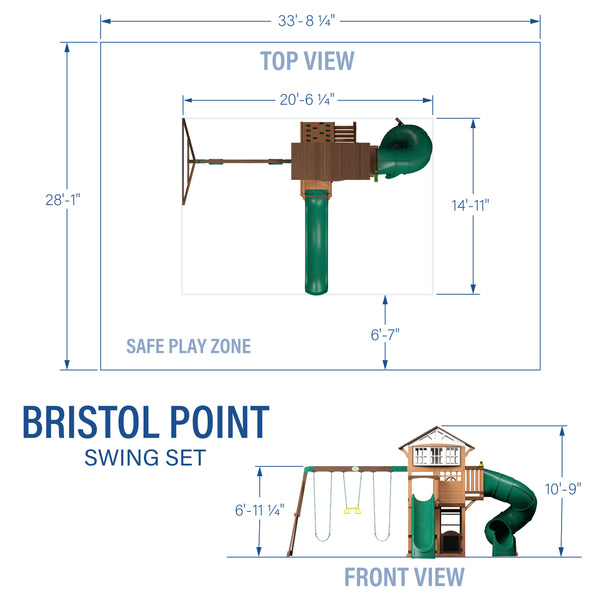 Bristol Point Swing Set – view 2